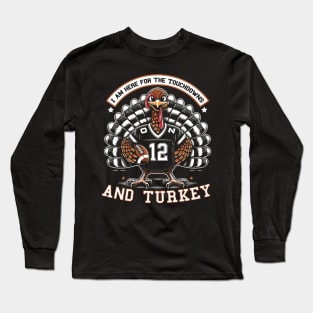 Quirky Thanksgiving Touchdown Turkey Long Sleeve T-Shirt